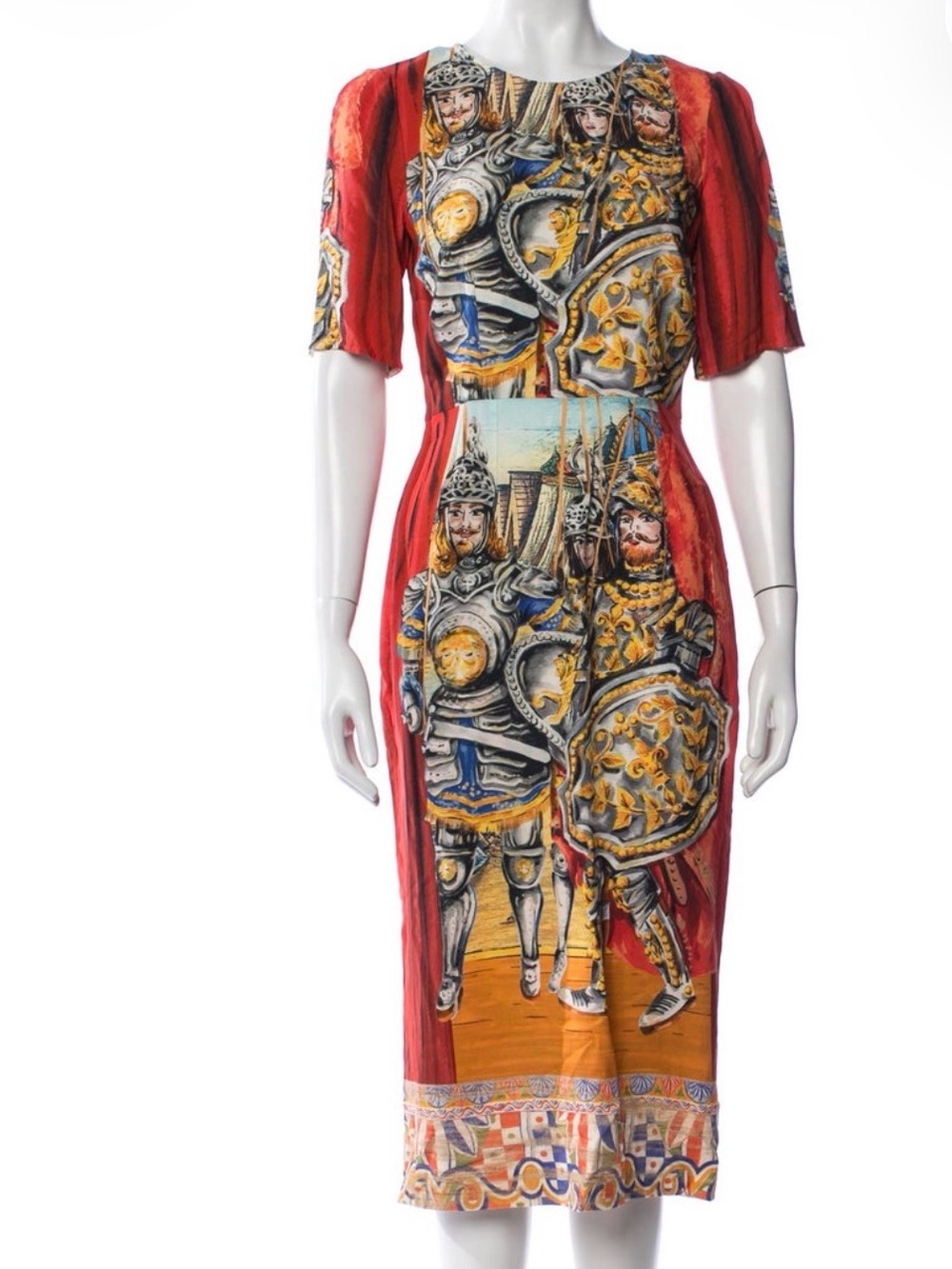 Vintage Dolce & Gabbana medieval midi dress